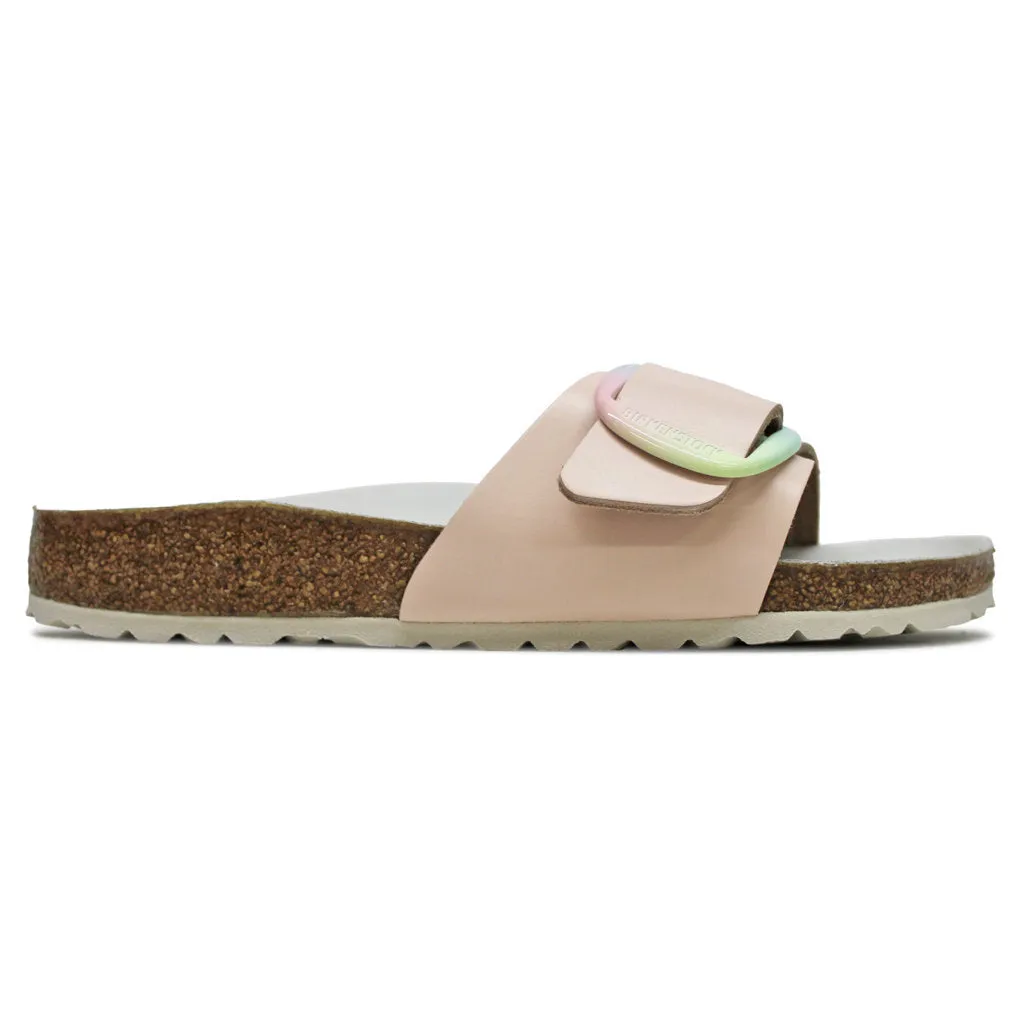 Birkenstock Madrid Big Buckle Natural Leather Unisex Slides Sandals