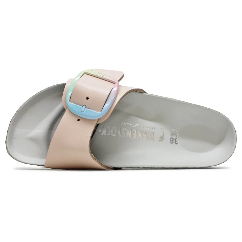 Birkenstock Madrid Big Buckle Natural Leather Unisex Slides Sandals