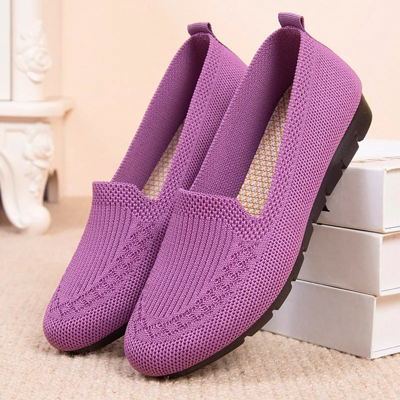 Breathable Light Slip on Flat Shoes