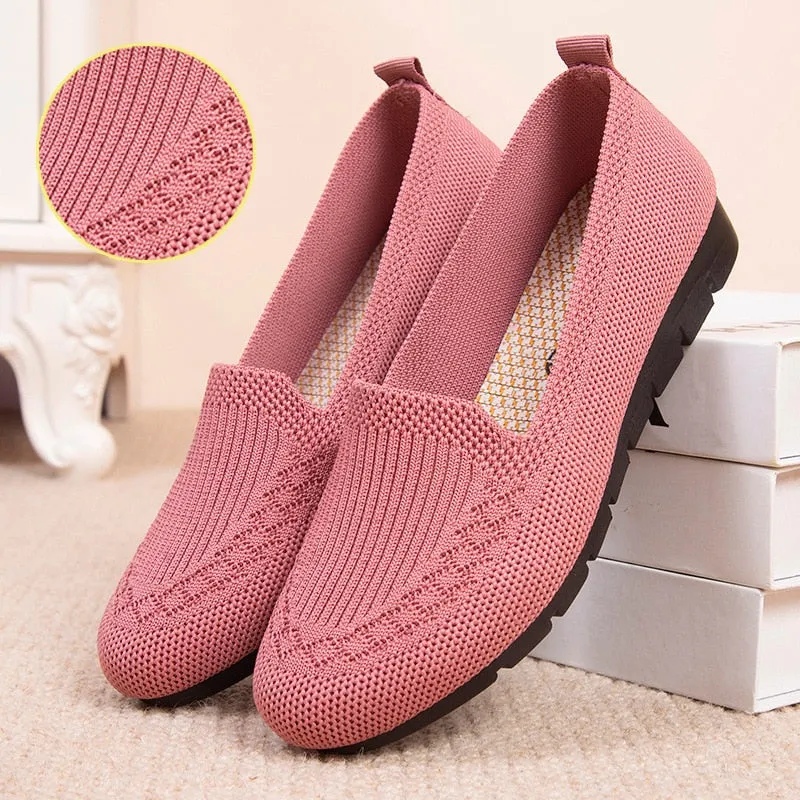 Breathable Light Slip on Flat Shoes