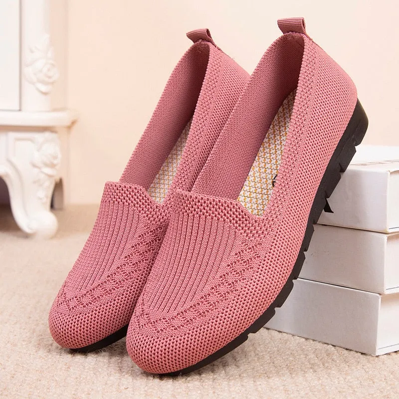 Breathable Light Slip on Flat Shoes