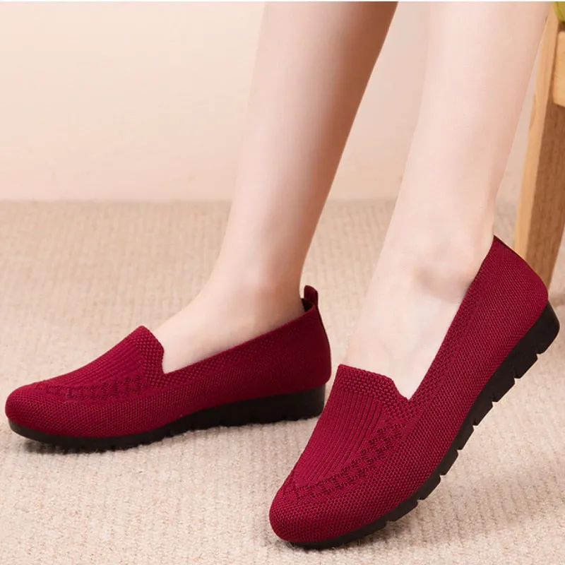 Breathable Light Slip on Flat Shoes