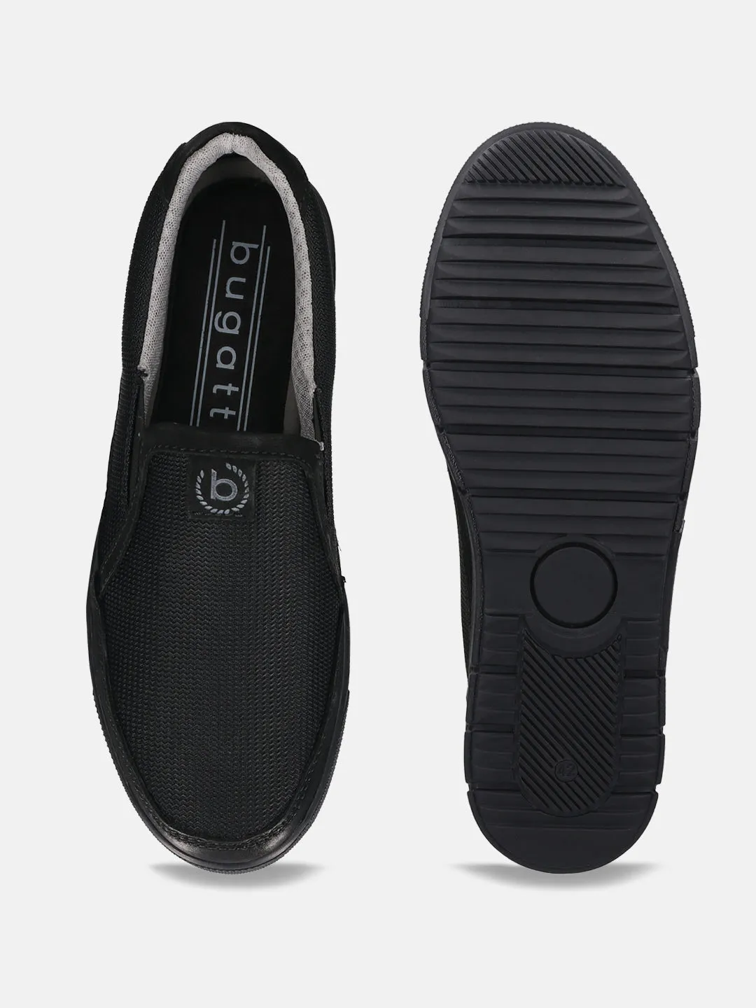 bugatti Black Loafers