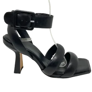 Carrano Ankle Strap Heels  -  Black