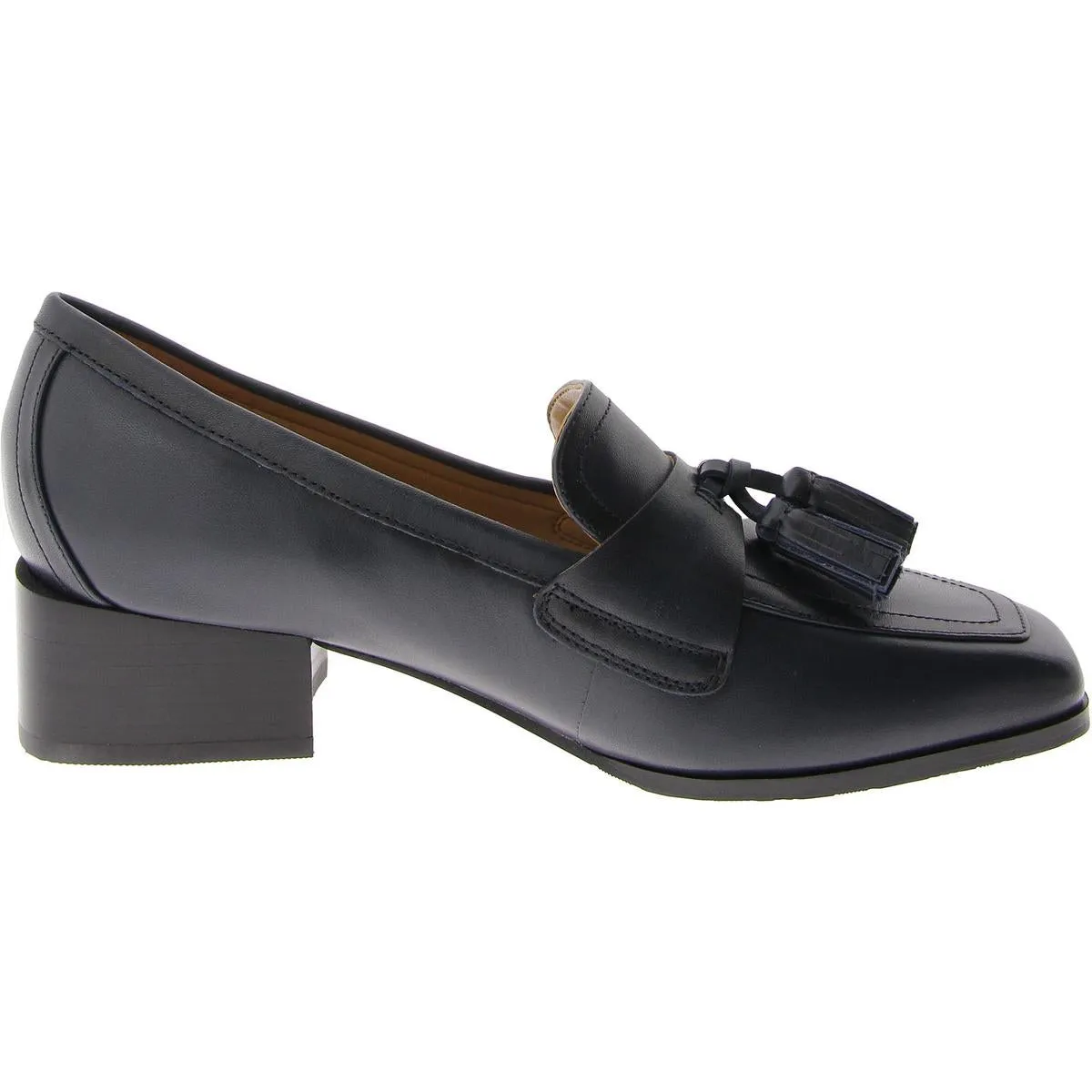 Easy Spirit Womens DREW Leather Slip on Loafers