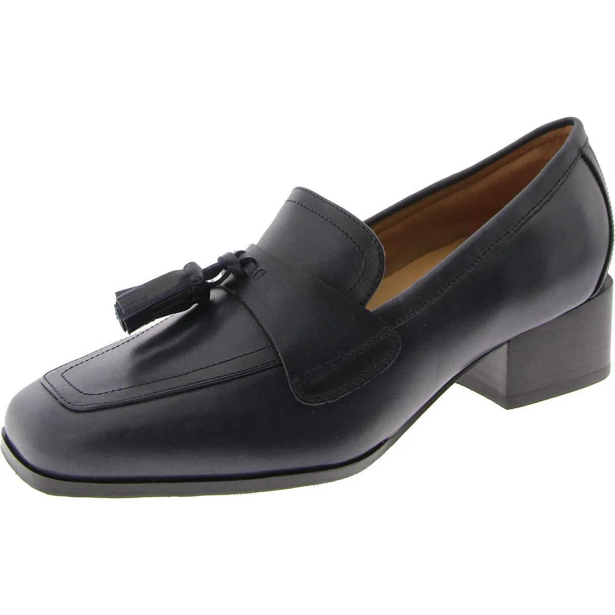Easy Spirit Womens DREW Leather Slip on Loafers
