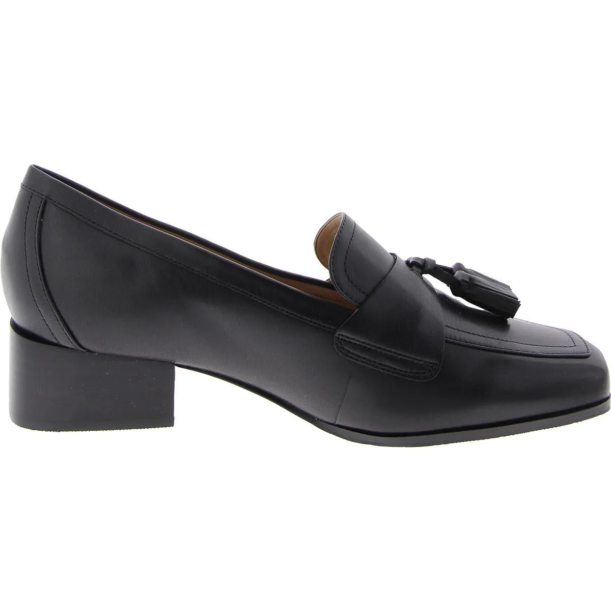 Easy Spirit Womens DREW Leather Slip on Loafers