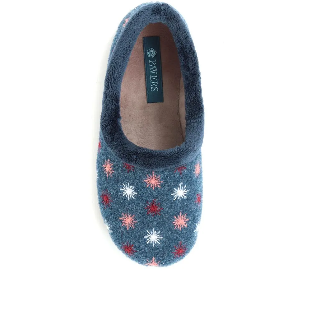 Embroidered Slippers - KOY34003 / 320 479