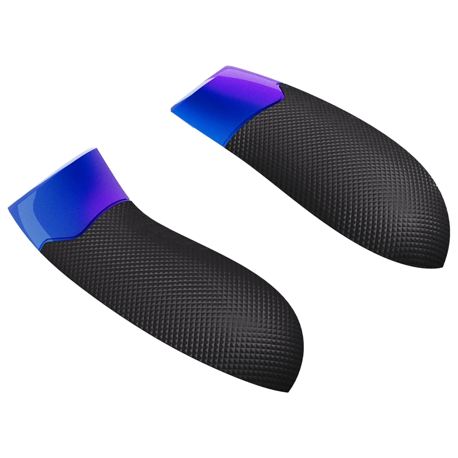 eXtremeRate Performance Rubberized Grips Replacement Back Panels for Xbox Series X|S Controller, Non-Slip Diamond Texture Side Rails Handles for Xbox Core Controller - Chameleon Purple Blue