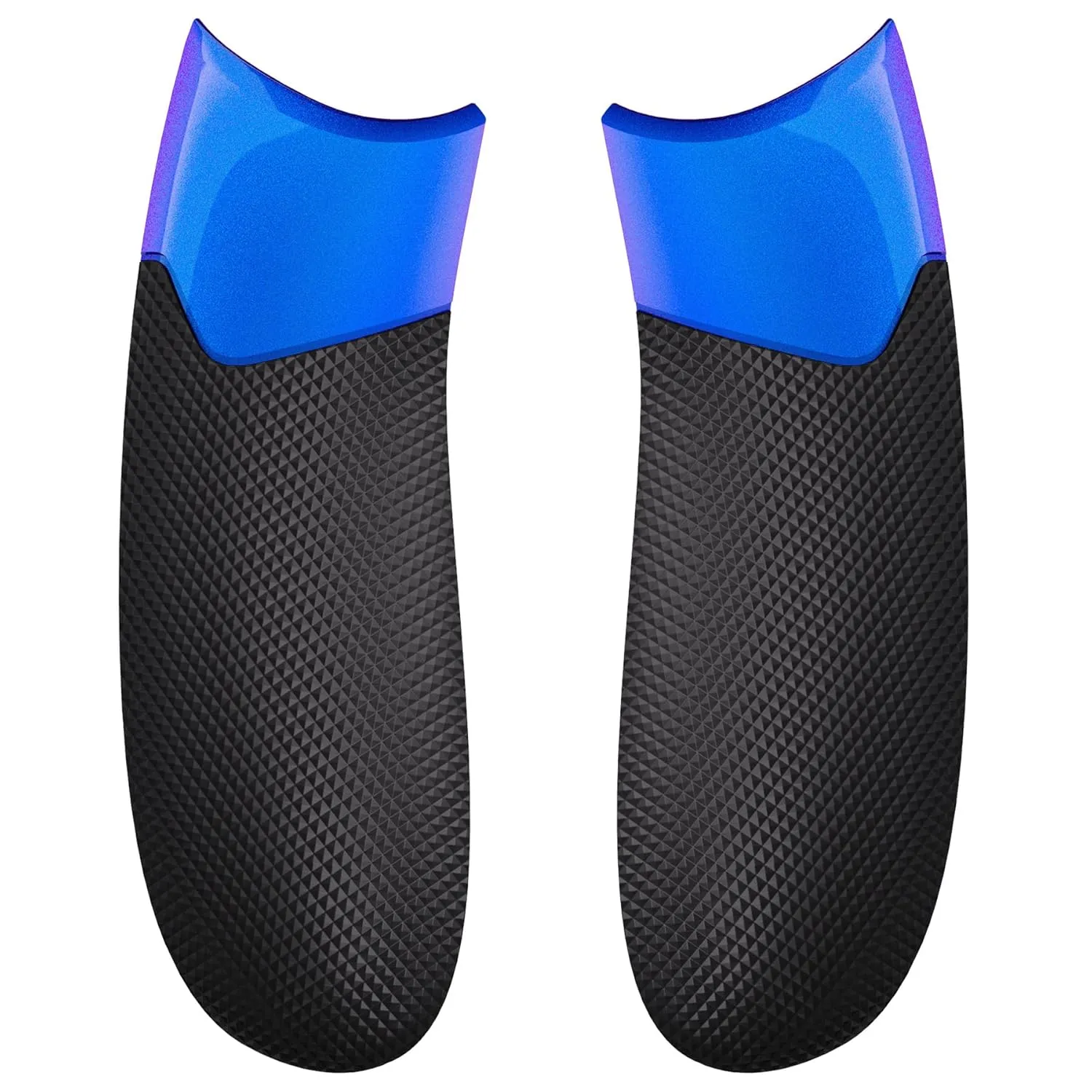 eXtremeRate Performance Rubberized Grips Replacement Back Panels for Xbox Series X|S Controller, Non-Slip Diamond Texture Side Rails Handles for Xbox Core Controller - Chameleon Purple Blue