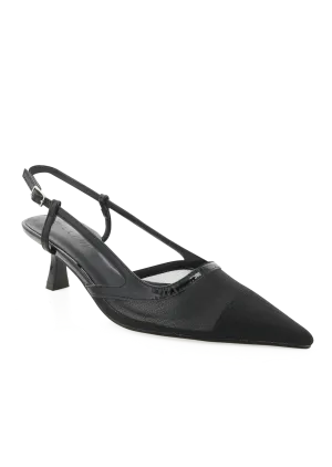 Hawley Heels - Black Mesh