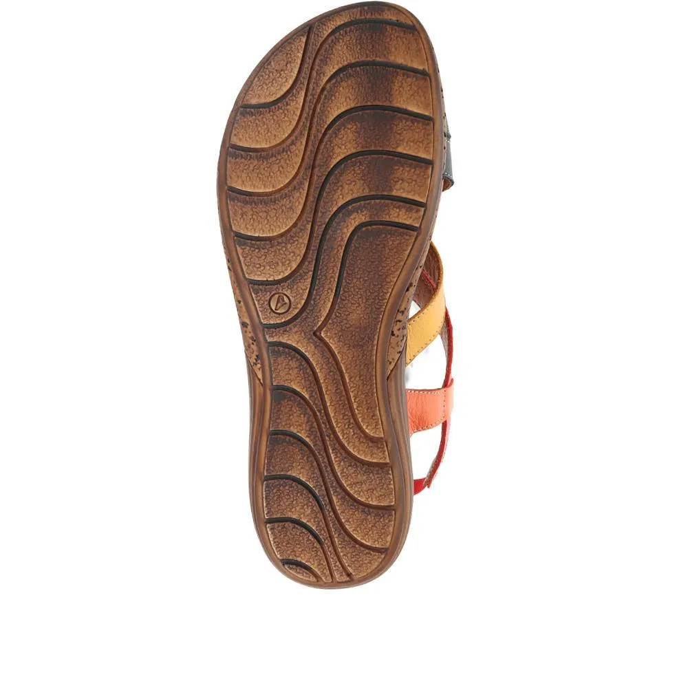 Leather Slingback Sandals - LUCK35001 / 321 605
