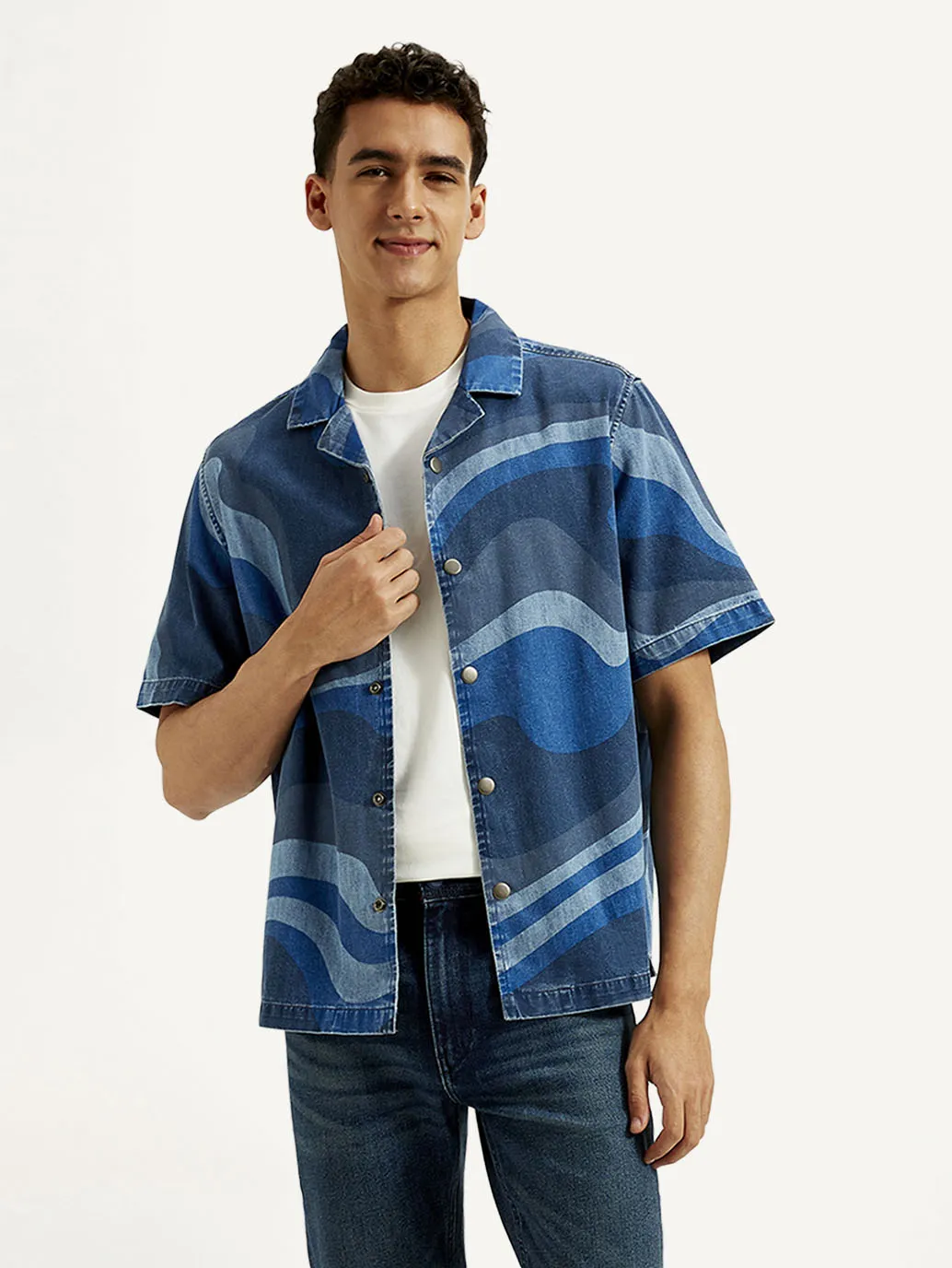 Men's Abstract Relaxed Fit Shirt