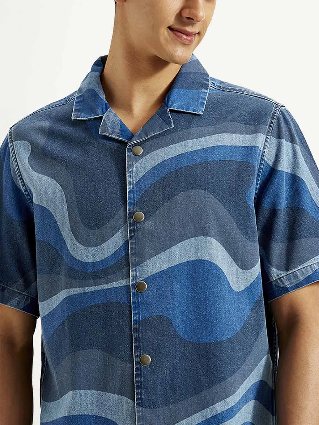 Men's Abstract Relaxed Fit Shirt