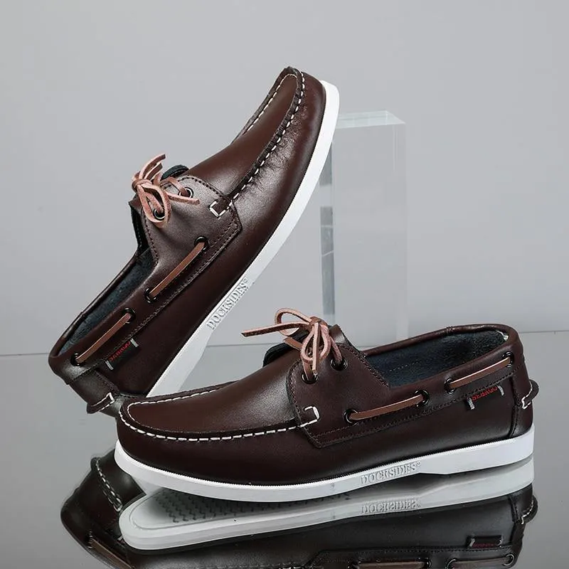 Men's Genuine Leather Boat Shoes / Loafers