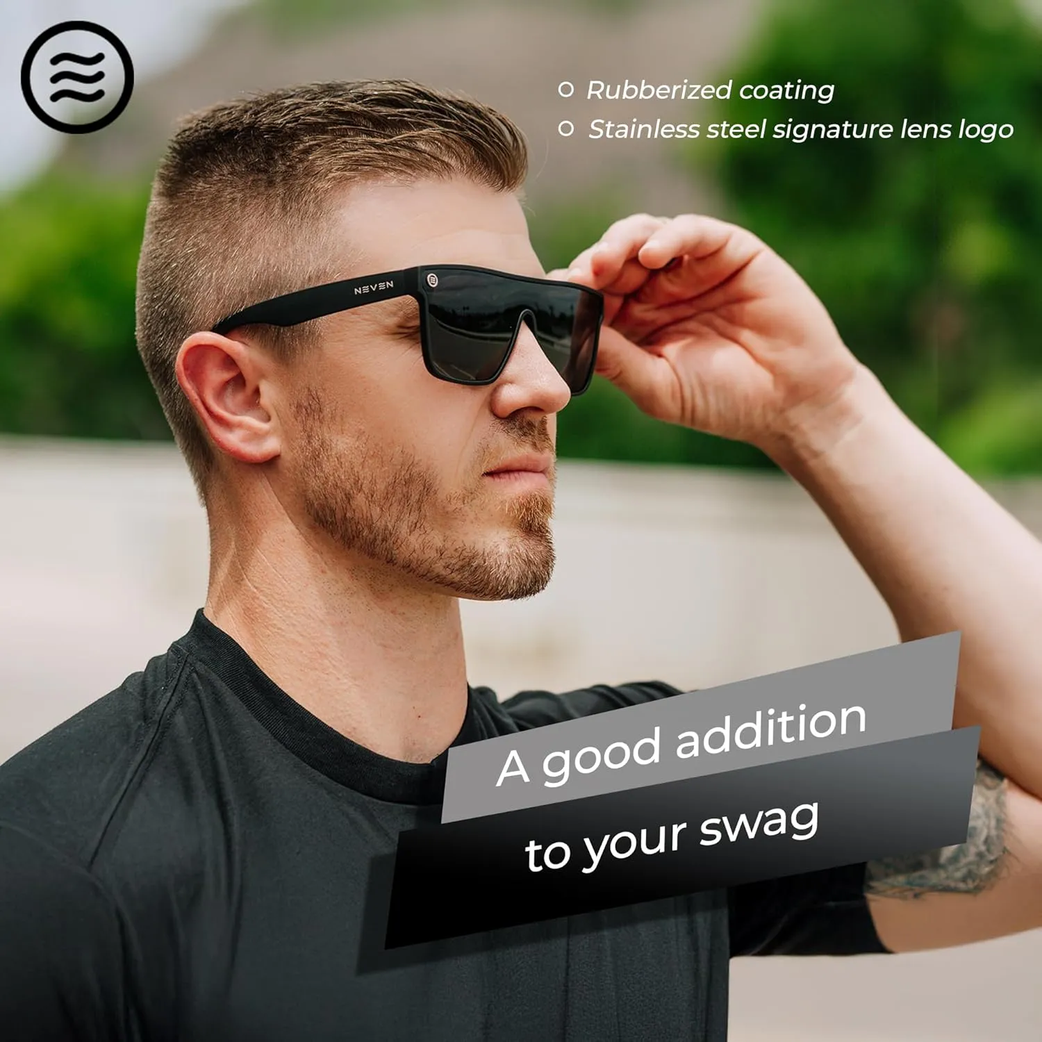 NEVEN Legend TR90 UV Polarized Sunglasses for Men & Women - Timeless Square Glasses for Sports