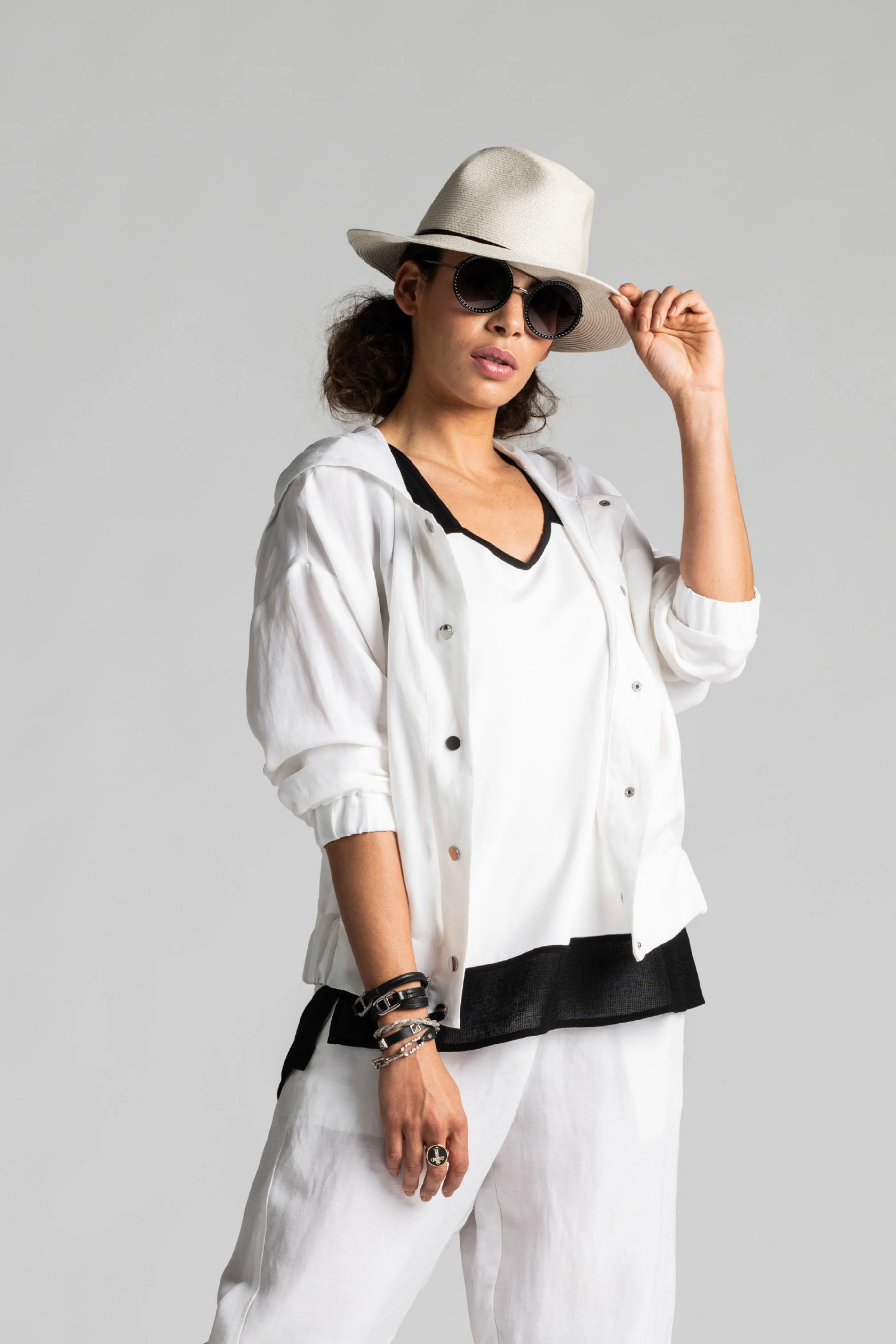 Paula Ryan Relaxed Boxy Jacket - White