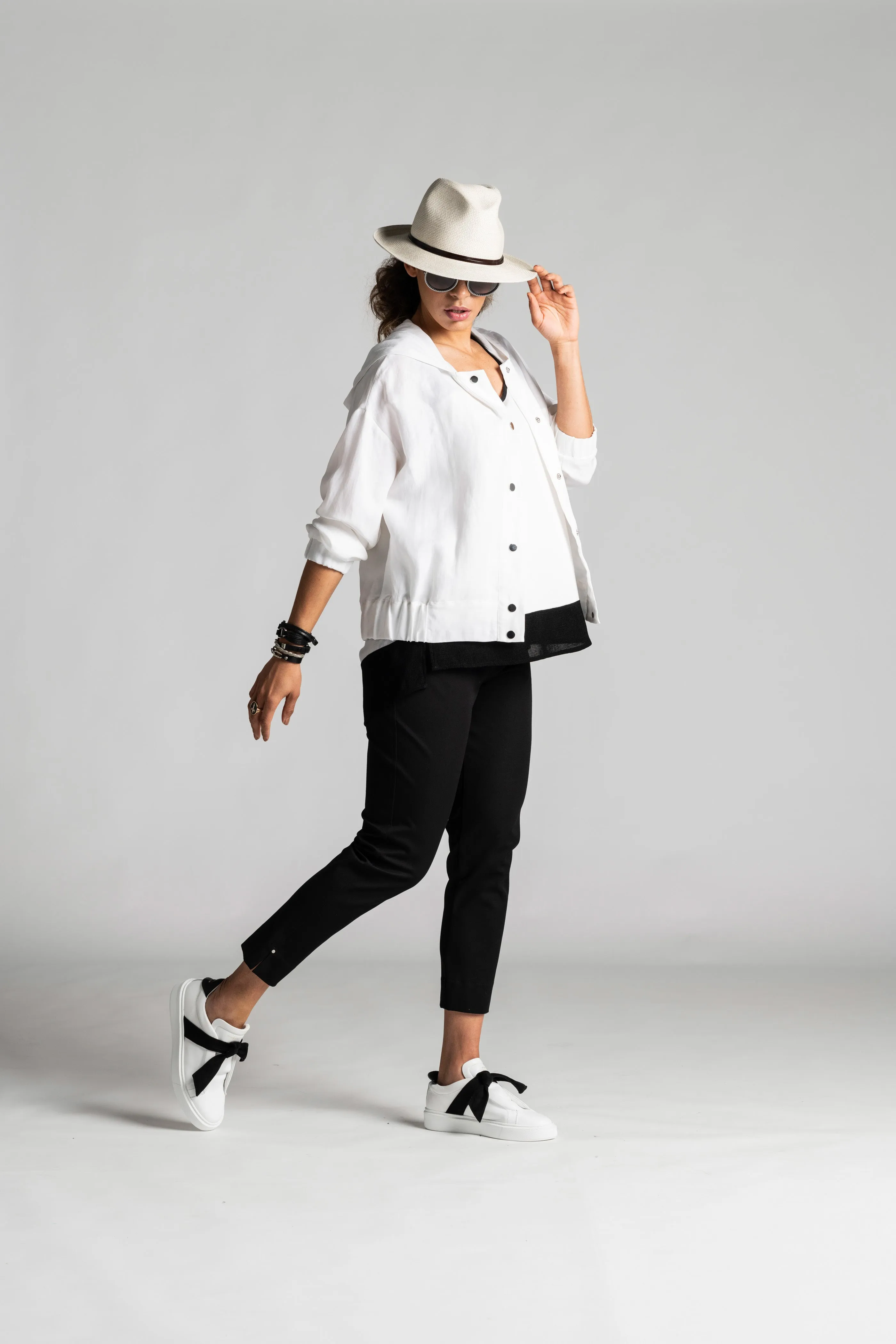 Paula Ryan Relaxed Boxy Jacket - White