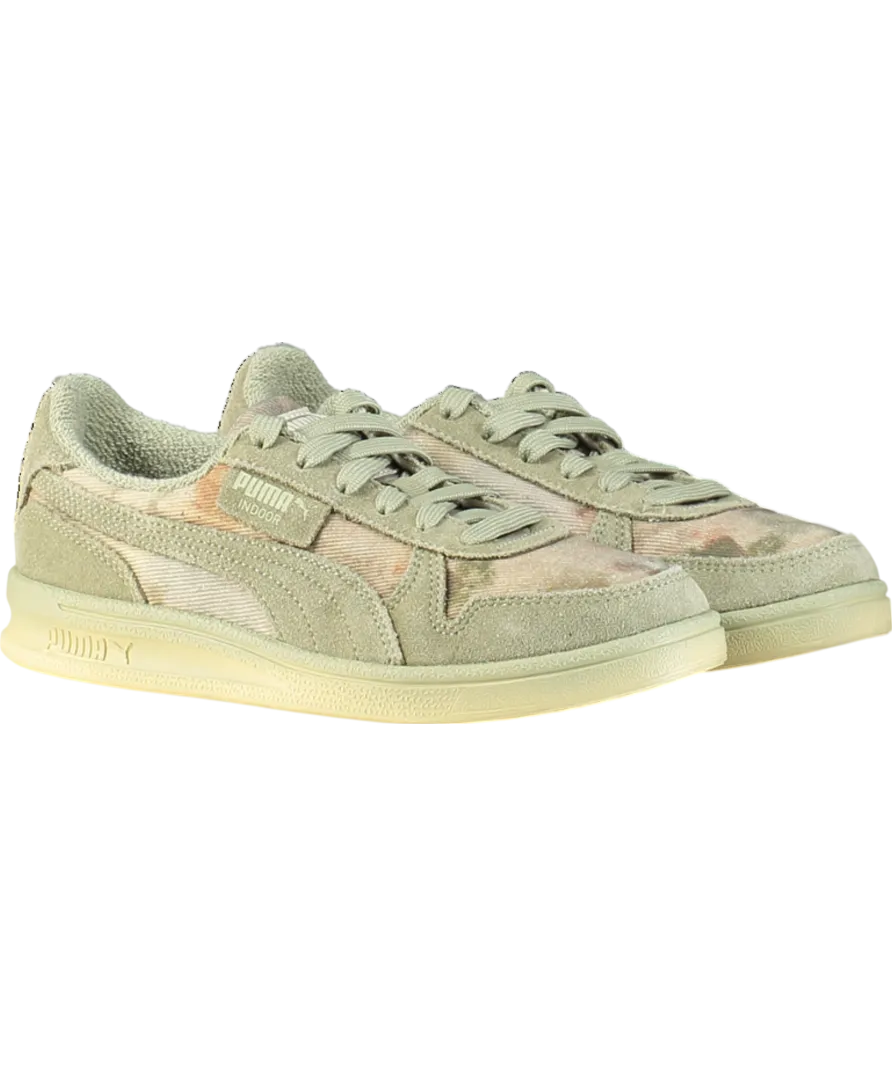 Puma Green X Kidsuper Indoor Dstrsd Sneaker Lux Army Trainers UK 4 EU 37 👠