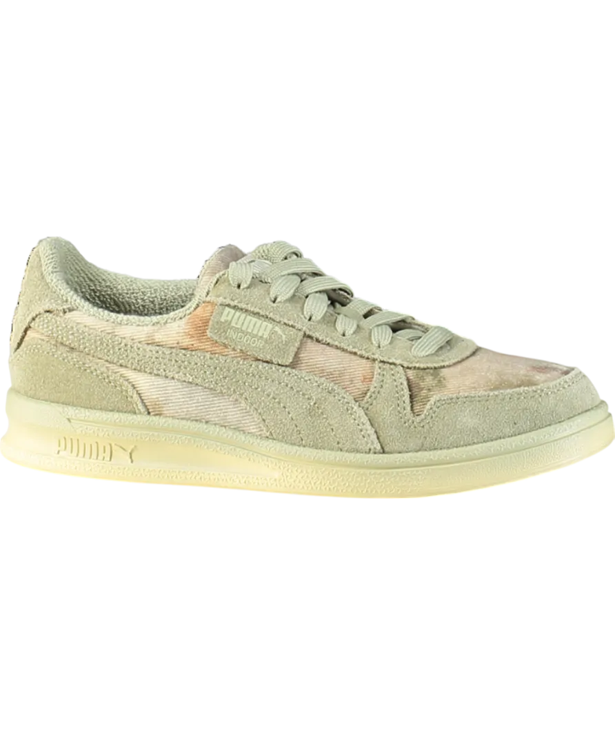 Puma Green X Kidsuper Indoor Dstrsd Sneaker Lux Army Trainers UK 4 EU 37 👠