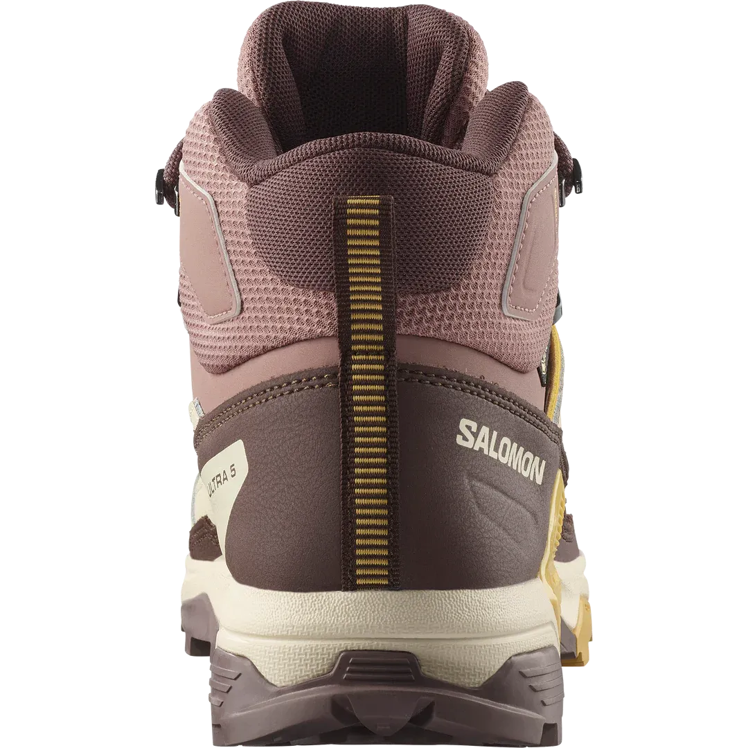 Salomon Women's X Ultra 5 Mid Gore-Tex Burlwood/French Roast/Rattan