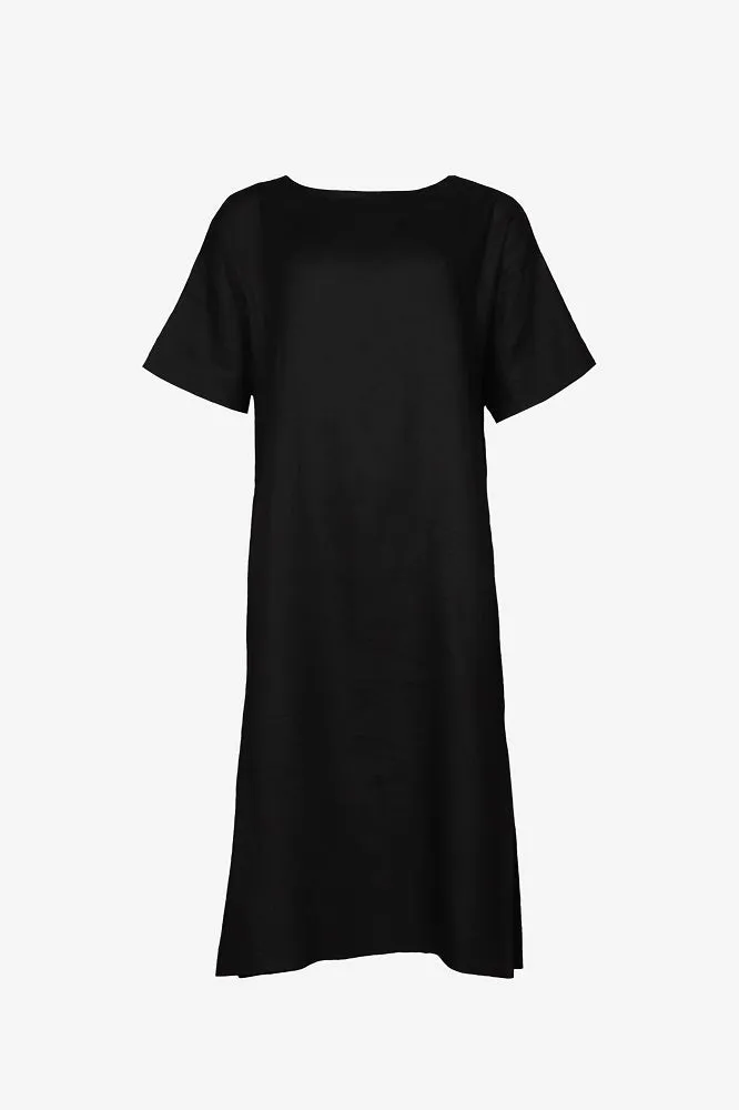 Tess Linen Dress Black