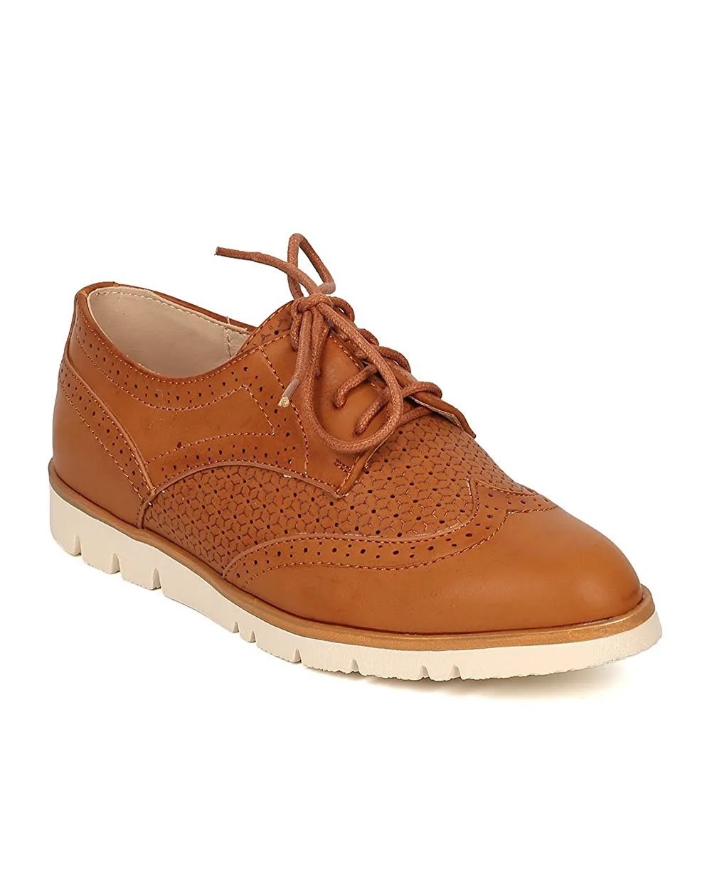 Women Spectator Flat Loafer - Oxford Sneaker - Lug Sole Loafer - GI09 By Nature Breeze