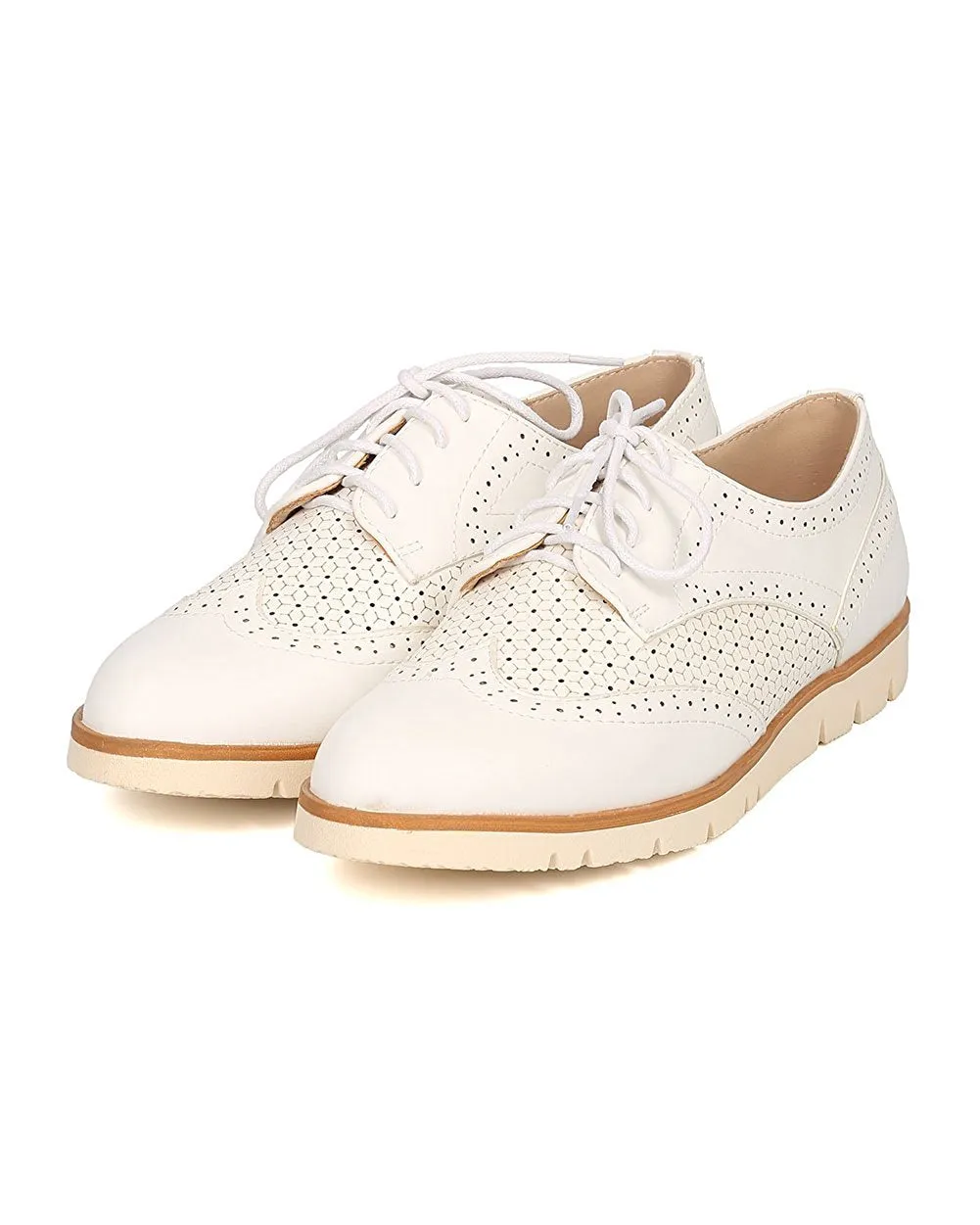 Women Spectator Flat Loafer - Oxford Sneaker - Lug Sole Loafer - GI09 By Nature Breeze