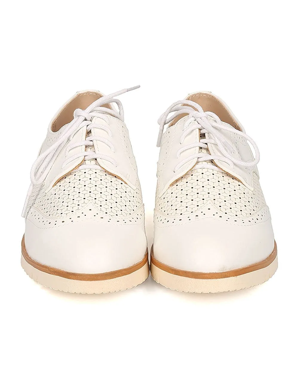 Women Spectator Flat Loafer - Oxford Sneaker - Lug Sole Loafer - GI09 By Nature Breeze