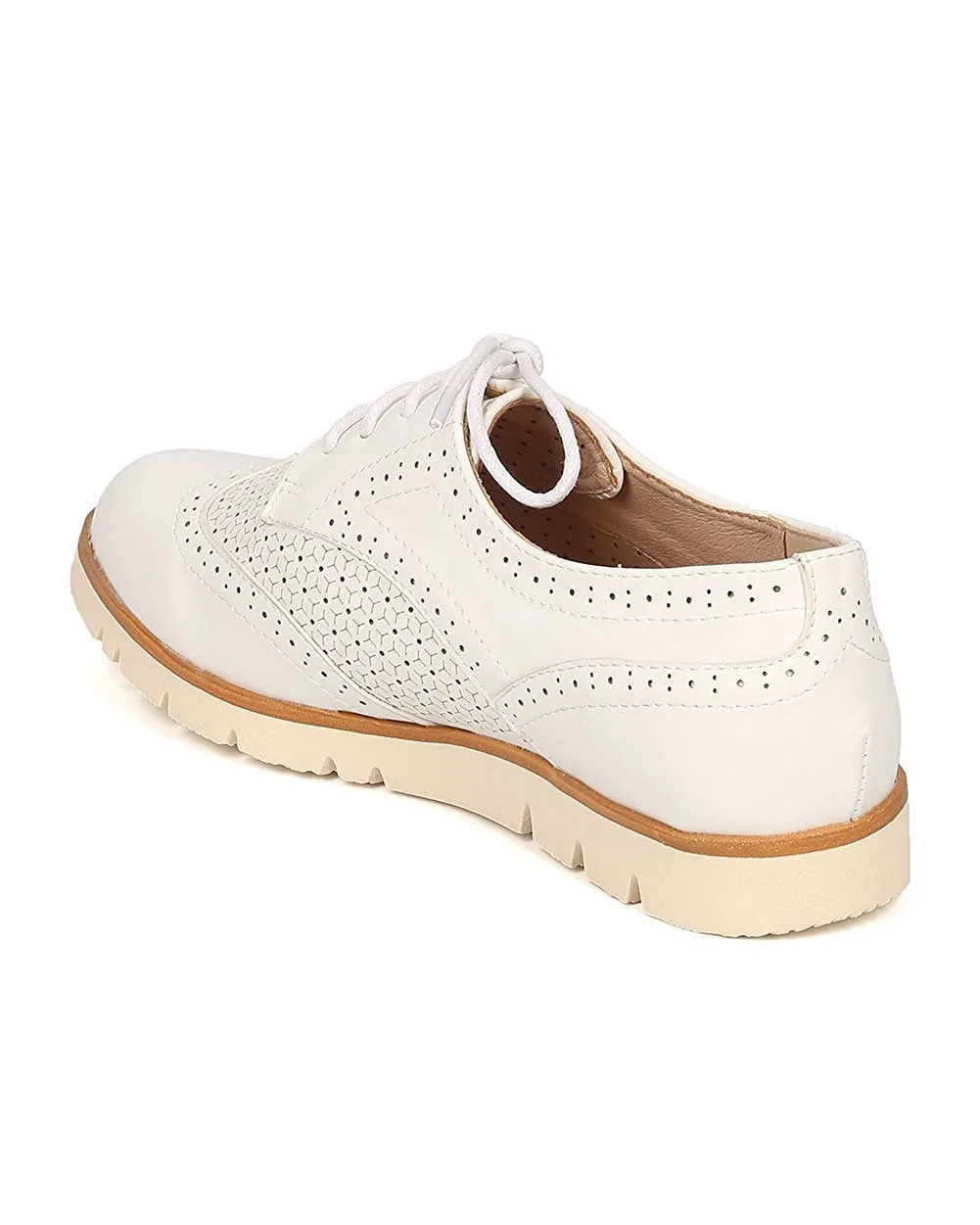 Women Spectator Flat Loafer - Oxford Sneaker - Lug Sole Loafer - GI09 By Nature Breeze