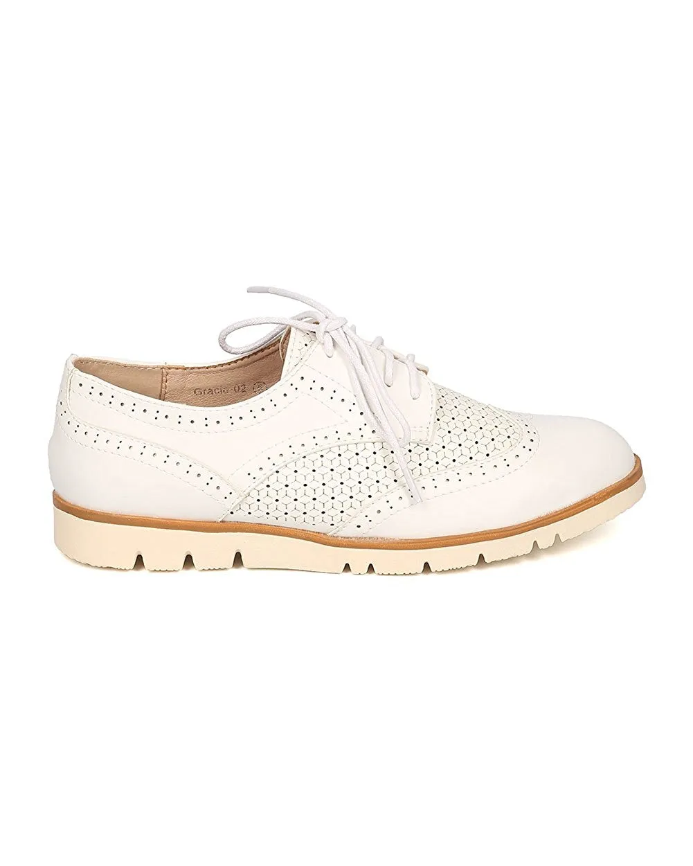 Women Spectator Flat Loafer - Oxford Sneaker - Lug Sole Loafer - GI09 By Nature Breeze