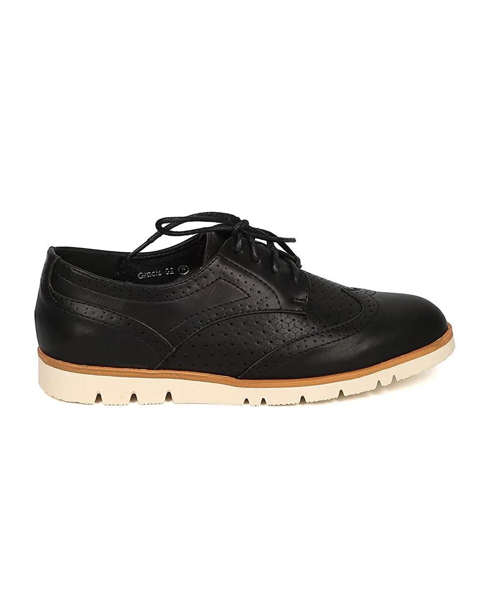 Women Spectator Flat Loafer - Oxford Sneaker - Lug Sole Loafer - GI09 By Nature Breeze