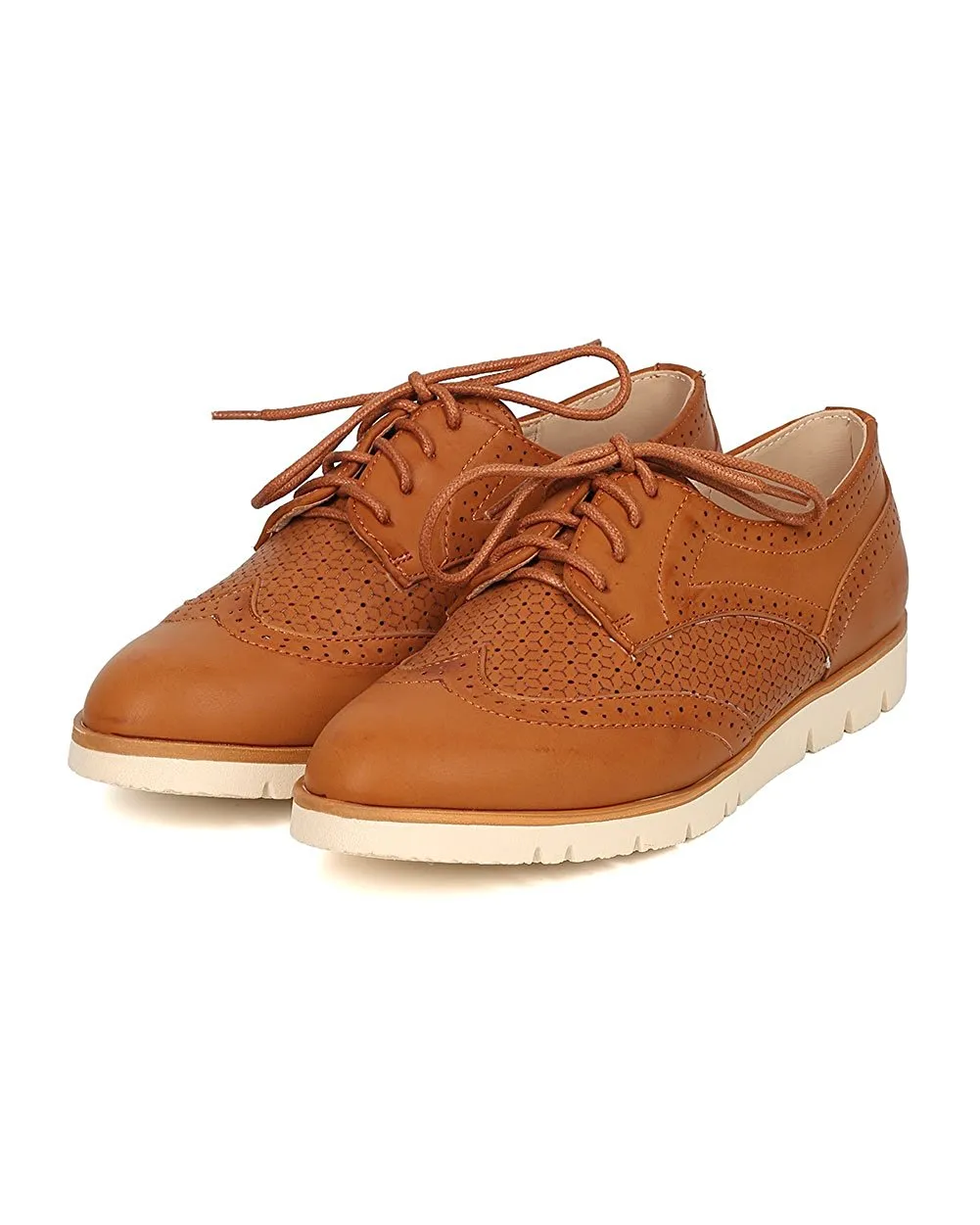 Women Spectator Flat Loafer - Oxford Sneaker - Lug Sole Loafer - GI09 By Nature Breeze