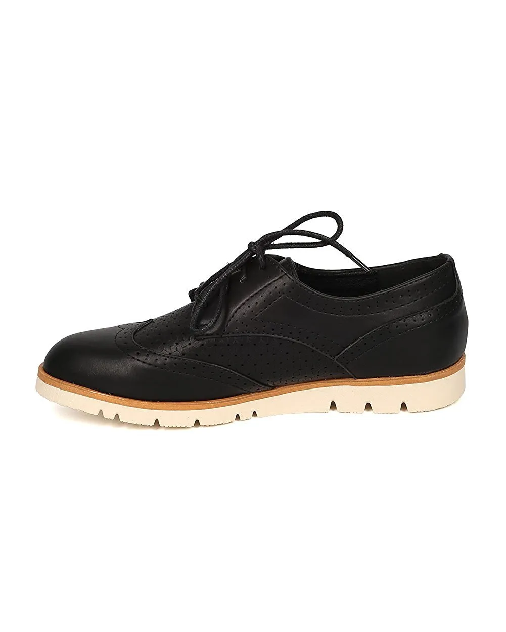 Women Spectator Flat Loafer - Oxford Sneaker - Lug Sole Loafer - GI09 By Nature Breeze